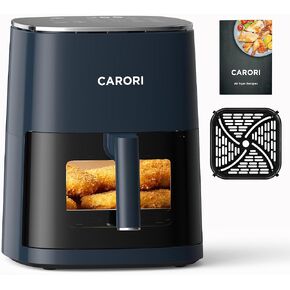 CARORI 6Qt Air Fryer with Viewing Window, 12 Preset, Large Capacity, 400℉ Max Crisp, 1700W Quick Even Easy Meals, Nonstick Dishwasher Safe Basket, Bake Roast Dehydrate Reheat in Saudi Arabia