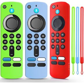 (2 Pack) OneBom Silicone Remote Cover for (newestmodel) Stick HD(2026 Release), 4K Plus Remote Controls, Glow in The Dark, Anti Slip Shockproof Protective Case with Lanyard (Glow Green&Glow Blue) in Kuwait
