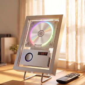 CD Player Wall Mount, 8000mAh Bluetooth CD Players with FM Radio, RGM Light in Saudi Arabia