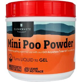 Cleanwaste Portable Poo Powder Deodorizing Waste Treatment - Pee and Poop Gelling Powder for Camping, Travel, Emergencies in Kuwait