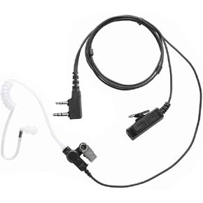 10 PCS UV-5R Earpiece Surveillance Kit Compatible with BTECH, Retevis RT21 RT22, Kenwood, Arcshell AR-5 Walkie Talkie Radio with PTT Mic Tansparent Acoustic Tube Headset in Saudi Arabia