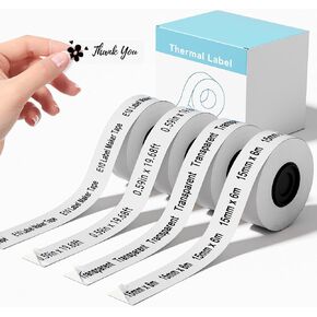 4 Rolls Label Maker Tape Compatible with SUPVAN E10 E11 Label Maker in Saudi Arabia