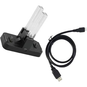 SOLUSTRE Slot Controller Charging Station Dock for -con Portable USB Charger Transparent Column Convenient Charging Stand for Controllers Fine Craftsmanship Design in Saudi Arabia