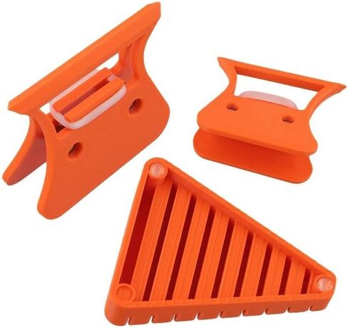 Fly Tying Feather Clip and Feather Fold Block Hackle Holding Tool with Secure Grip for Dubbing Loop and Split Thread, for Various Fly Tying Materials, for Orange in Saudi Arabia