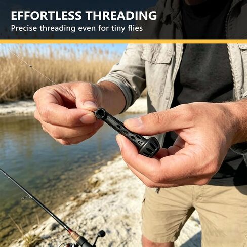 KEHOO 2PCS Fly Fishing Magnetic Fly Threader, Fishing Accessory to Easily Rig Small Flies & Tippet on Water, Make Fly Tying Simpler, Works with Most Hooks, tippets, and Fly Styles in Saudi Arabia