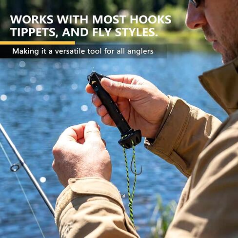 KEHOO 2PCS Fly Fishing Magnetic Fly Threader, Fishing Accessory to Easily Rig Small Flies & Tippet on Water, Make Fly Tying Simpler, Works with Most Hooks, tippets, and Fly Styles in Saudi Arabia