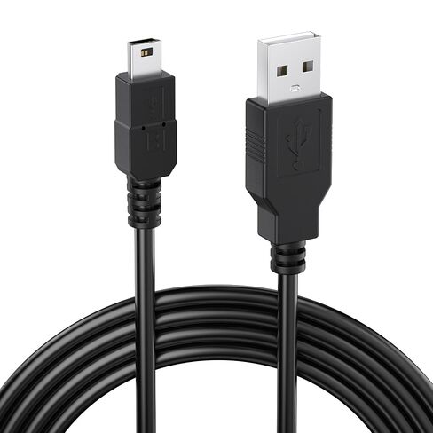 كابل USB صغير من Mugust لسلك شاحن وحدة التحكم PS3، كابل شحن بيانات بطول 6 أقدام لوحدة تحكم Sony PlayStation 3 DualShock 3 PS Slim PS Move Wireless Game Remote، كابل USB صغير لشحن سلك البيانات in Saudi Arabia