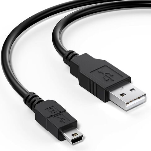 كابل USB صغير من Mugust لسلك شاحن وحدة التحكم PS3، كابل شحن بيانات بطول 6 أقدام لوحدة تحكم Sony PlayStation 3 DualShock 3 PS Slim PS Move Wireless Game Remote، كابل USB صغير لشحن سلك البيانات in Saudi Arabia