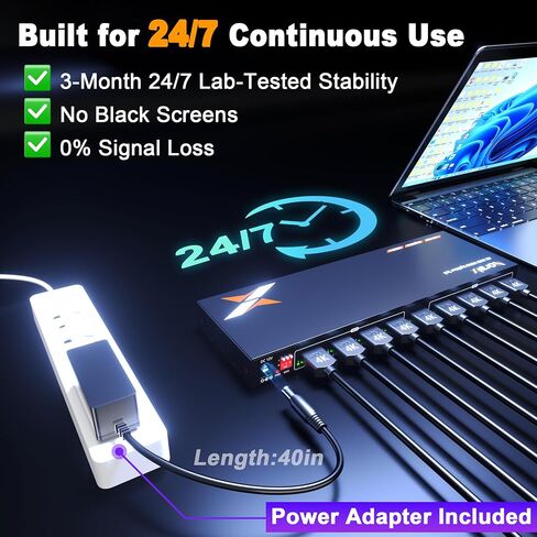 Uncompressed 4K HDMI Splitter 1 in 8 Out with 8 EDID Modes Splitter 1x8 in Saudi Arabia