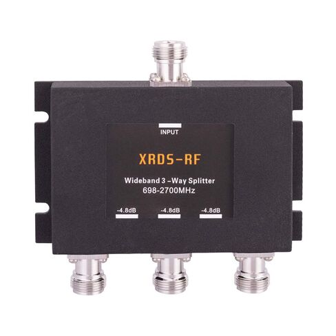 XRDS -RF Wide-Band 3 Way Splitter-4.8dB N Type Female-50 Ohm (NOT for TV) in Saudi Arabia