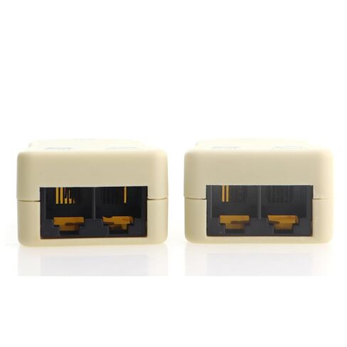 2PCS DSL Telephone Line Filter with Built in Splitter 2 Wire to 1 Wire RJ11 6P2C Male to Dual Female Telephone Modulation Signal Separator for Satellite TV Fax and Printer in Saudi Arabia