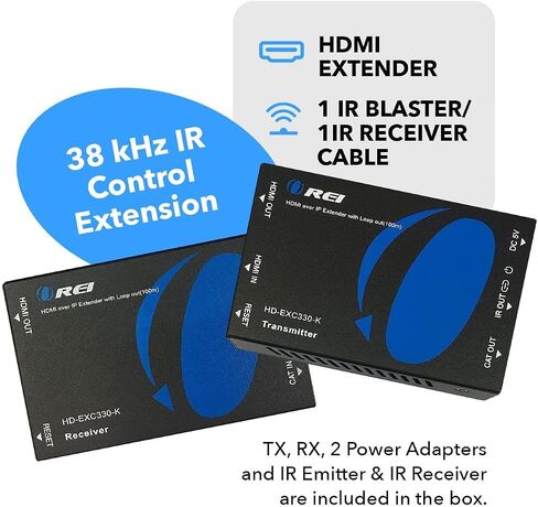 OREI HDMI IR Extender 330ft- 1080p, Loop Out, One-Way IR, HDCP 1.4, Over IP in Saudi Arabia