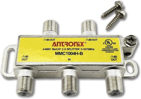 4 Way Antronix MMC1004H-B 5-1675 MHz MoCA 2.0 Splitter for Frontier Formerly Verizon Fios in Saudi Arabia