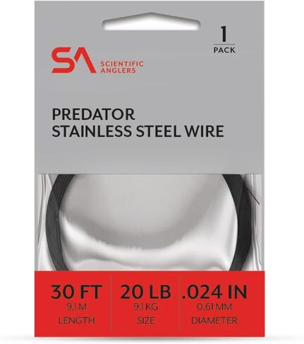Scientific Anglers Stainless Steel Wire Predator Leaders 1 Pack 30' in Saudi Arabia