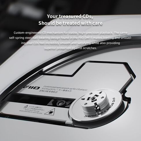 FIIO SNOWSKY Beatbox All-in-One CD Player Boombox, HiFi Stereo Bluetooth Speaker with LDAC, USB CD Ripping, FM Radio, AUX Input, Rechargeable Battery, Customized Version with Magnetic Faceplate in Saudi Arabia