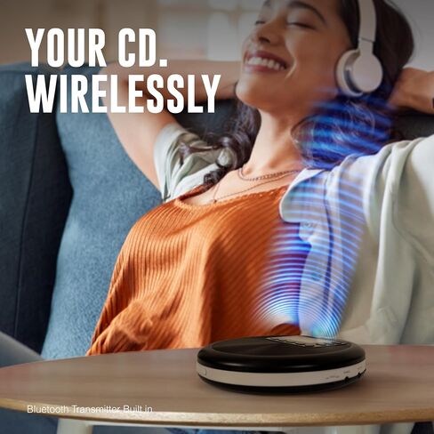 QFX Portable CD Player with Bluetooth and Built-in Speaker, RETRO-30 in Saudi Arabia