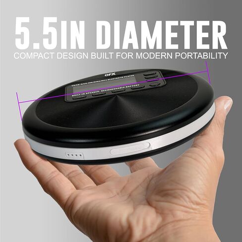QFX Portable CD Player with Bluetooth and Built-in Speaker, RETRO-30 in Saudi Arabia