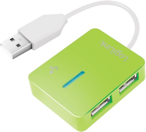 LogiLink Smile 4 Port USB 2.0 Hub - Green in Saudi Arabia