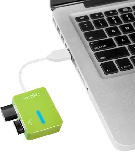 LogiLink Smile 4 Port USB 2.0 Hub - Green in Saudi Arabia