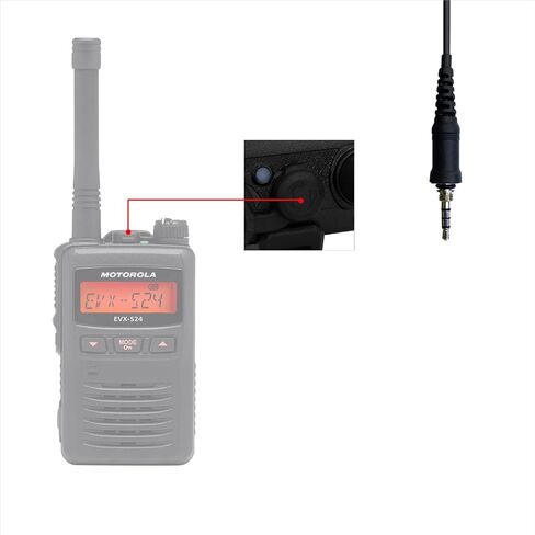 G شكل الأذن هوك سماعة في الخط PTT هيئة التصنيع العسكري سماعة سماعة لموتورولا EVX-S24 Yaese VX-6R FT-270R القياسية الأفق HX320 HX210 HX40 HX890 راديو اتجاهين استبدال MH-89A4B in Kuwait