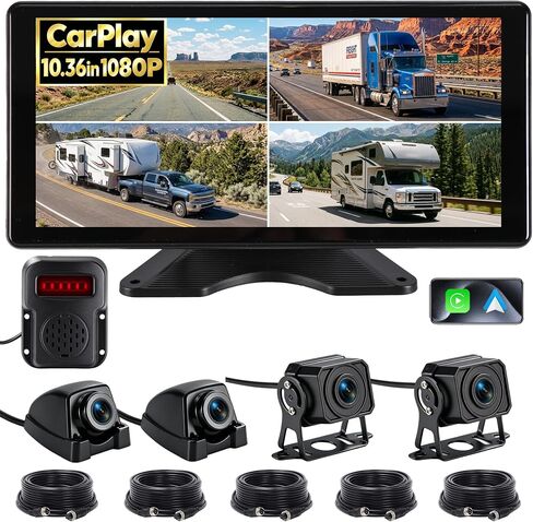 RV Camera System with CarPlay Android Auto 10.36 Inch Touch Monitor in Saudi Arabia