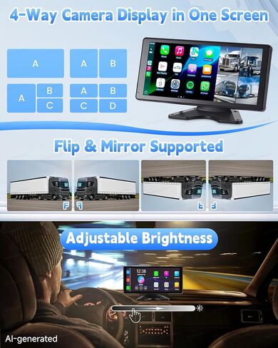 RV Camera System with CarPlay Android Auto 10.36 Inch Touch Monitor in Saudi Arabia
