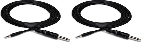 Hosa 3.5 Millimeters TRS to 1/4 Inches TS Mono Interconnect Cable - 5 Feet in Saudi Arabia