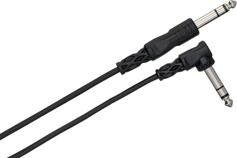 Hosa CSS-103R 1/4 بوصة TRS إلى الزاوية اليمنى 1/4 بوصة TRS كابل ربط متوازن، 3 أقدام in Kuwait
