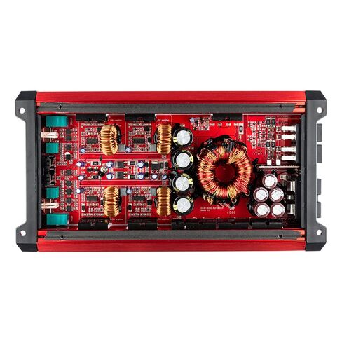 DS18 SXE-4000.4D/RD Car Amplifier Stereo Full-Range Class D 4-Channel 275x4 RMS @4 OHM 4000 Watts - Powerful and Compact Amp for Speakers in Car Audio System (Renewed), RED in Saudi Arabia