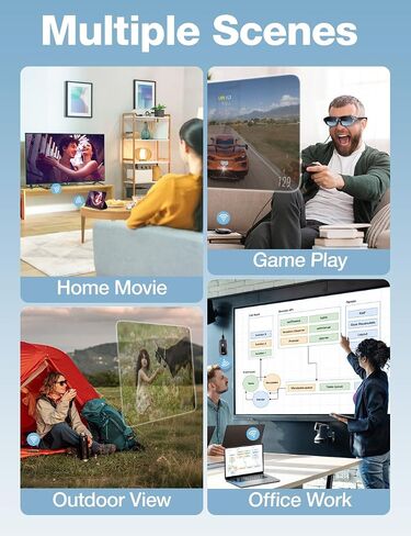 AIMIBO Wireless Display Adapter for AR Glasses, HDMI+USB-C in Saudi Arabia