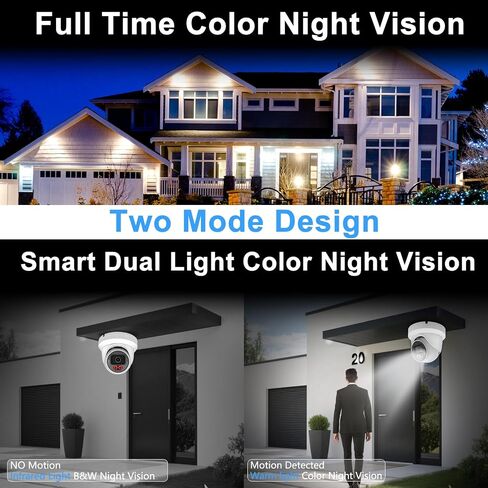 Vonnsion 5MP Full Color PoE IP Dome Camera, Two Way Talk, SD Card Slot in Saudi Arabia