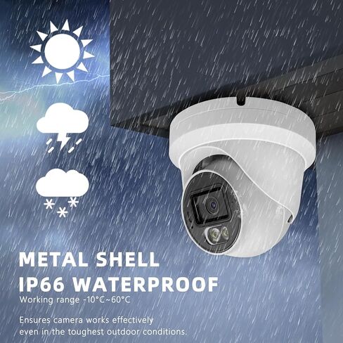 Vonnsion 5MP Full Color PoE IP Dome Camera, Two Way Talk, SD Card Slot in Saudi Arabia