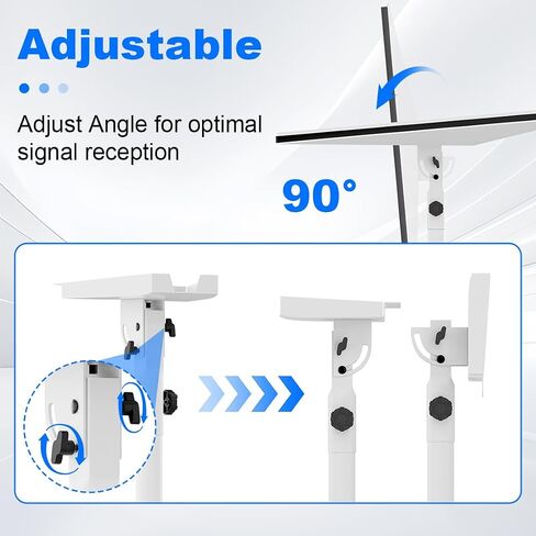 Starlink Tripod Mount Gen 3/4/4X Adjustable Height Portable Starlink Stand Stable Iron Connector for Outdoor Travel RV White in Saudi Arabia