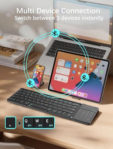 Nillkin Cube Pocket Upgraded Foldable Keyboard with Touchpad & Number Pad in Saudi Arabia