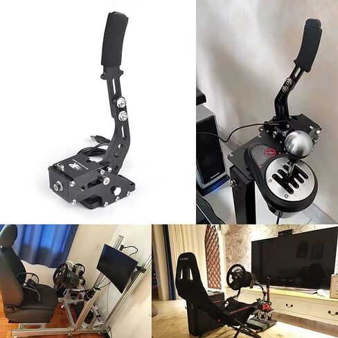 ZHSYMX USB Handbrake for Xbox Racing game, LOGITECH G920 for Xbox ONE/Xbox ONE S/XBOX ONE X and PC System Simulate Linear Handbrake Realize Switch Control With Plate and Fixing Clip（Both Xbox and PC） in Saudi Arabia
