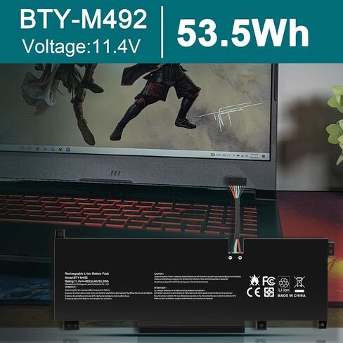 TREE.NB BTY-M492 Laptop Battery Replacement for MSI WF66 WF76 11UI 11UJ Katana GF66 11UD 12UG 12UX GF76 11UE 12UD Crosshair 15 17 A11UCK A11UDK A11UEK Sword 15 A11U A11UD Pulse in Saudi Arabia