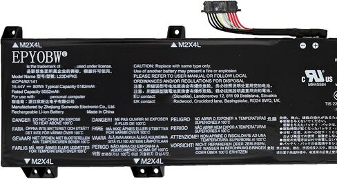 L23D4PK5 Laptop Battery 80Wh 5182mAh 15.44V SB11M64611 in Saudi Arabia