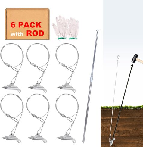 30 Inch Ground Earth Anchors with Drive Rod for Sheds, Tents and Canopies in Saudi Arabia