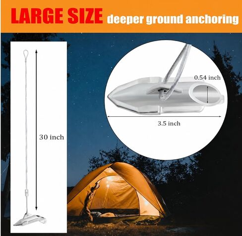30 Inch Ground Earth Anchors with Drive Rod for Sheds, Tents and Canopies in Saudi Arabia