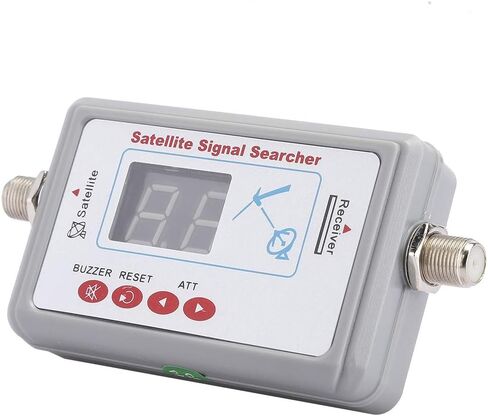 Fabater Sensitive Satellite Finder Portable Signal Strength Meter with Digital Display, 950-2150MHz Frequency Range, Builtin Amplifier for Insertion Loss Compensation, LNB to REC in Saudi Arabia