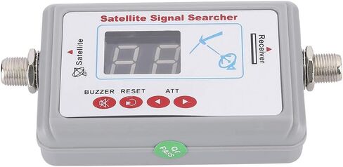 Fabater Sensitive Satellite Finder Portable Signal Strength Meter with Digital Display, 950-2150MHz Frequency Range, Builtin Amplifier for Insertion Loss Compensation, LNB to REC in Saudi Arabia