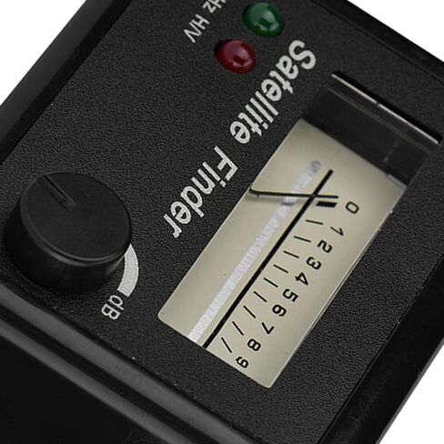 Jiawu Digital Satellite Finder 9502 MHz with Backlit Display, White on Black Sat Signal Meter for 13-18V DC LNB Alignment, Pocket Size Portable TV Antenna Tool in Saudi Arabia