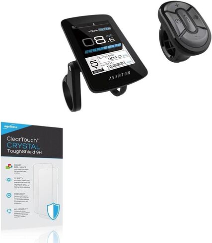 واقي شاشة BoxWave متوافق مع شاشة Aventon BC 280 بالألوان الكاملة - ClearTouch Crystal ToughShield 9H (عبوتان)، واقي شاشة شفاف متين وقوي 9H in Saudi Arabia