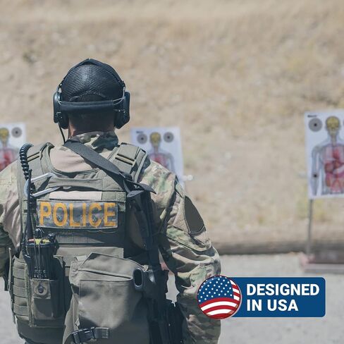Resolute 23x35 Medically Designed Shooting Targets for The Range - 100% Anatomical Paper Silhouette - Gun Accessories for Pistols, Rifles, Airsoft, Air Pistols, BB & Pellet Shooting Practice (25) in Saudi Arabia