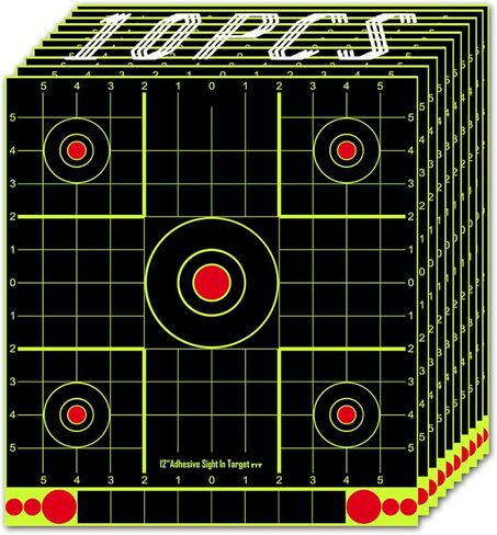 ATFLBOX 12x12 inch Splatter Paper Targets and Adhesive Target Papers.Shooting Outdoor and Indoor. Rective Shooting Targets for Air Gun - Rifle - Pistol - Airsoft - Air Rifle in Saudi Arabia