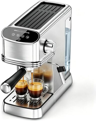 COWSAR Commercial Espresso Machine 20 Bar, Compact Espresso Maker with Milk Frother Steam Wand, Expresso Coffee Machines with 45 OZ Removable Water Tank for Cappuccino, Latte, Home in Saudi Arabia