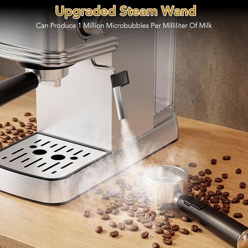 COWSAR Commercial Espresso Machine 20 Bar, Compact Espresso Maker with Milk Frother Steam Wand, Expresso Coffee Machines with 45 OZ Removable Water Tank for Cappuccino, Latte, Home in Saudi Arabia
