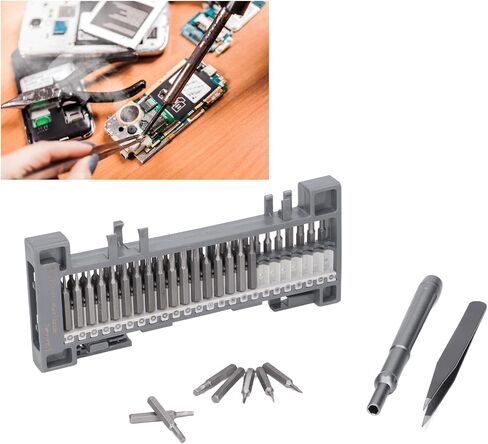 Garosa 50 in 1 Electronics Repair Tool Kit Compact Stainless Steel Magnetic Set with 360 Rotating Nut for Home Maintenance and Various Electronics in Saudi Arabia
