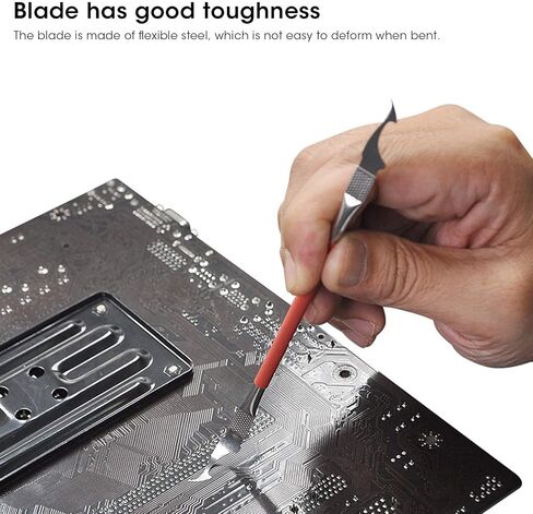 2Set CPU Glue Remover Knife, 5 in 1 IC Chip Repair Thin Blade CPU NAND Remover BGA Maintenance Knife Glue Remover for Cell Phone, LCD, Tablet and More (5 in 1) in Saudi Arabia