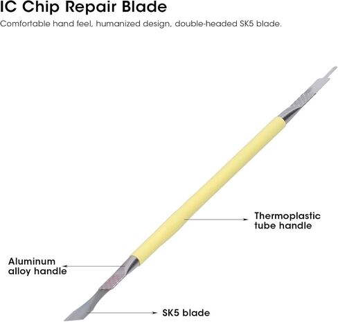 2Set CPU Glue Remover Knife, 5 in 1 IC Chip Repair Thin Blade CPU NAND Remover BGA Maintenance Knife Glue Remover for Cell Phone, LCD, Tablet and More (5 in 1) in Saudi Arabia